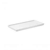 Prato Retangular 27x13x1,5cm Branco Uno Coza 27 X 13 X 1,5 Cm Branco Coza