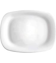 Prato Retangular 33cm por 24cm Grangusto Vidro Opalino Bormioli Rocco