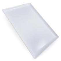Prato Retangular de Melamina Grande 35 X 24 Cm Travessa Branca Grande De Plástico Servir Saladas Tábua Self-service Comida Japonesa Sushi Bestfer Prato Retangular de Melamina Grande 35 X 24 Cm Travessa Branca Grande De Plástico Servir Saladas Tábua Self-service Comida Japonesa Sushi Bestfer