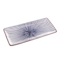 Prato Retangular de Porcelana Koji 25x12cm Prato Retangular de Porcelana Koji 25x12cm