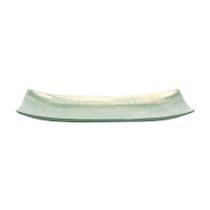 Prato Retangular Decorativo de Madeira - Verde/Ouro - 34cm - 1 unidade - Cromus - Rizzo