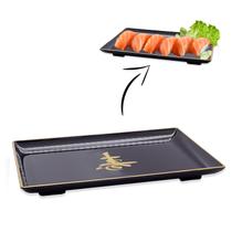 Prato Retangular para Sushi Sashimi Hot Roll Kakuzara
