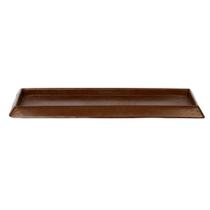 Prato Retangular Para Vaso De Plantas 80cm Cor Café - Afort Prato Retangular Para Vaso De Plantas 80cm Cor Café - Afort