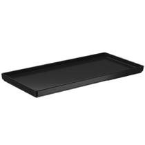 Prato Retangular Servir Petiscos 27x13cm Comida Japonesa Preto Bandeja Decorativa Uno Coza Plástica Prato Retangular Servir Petiscos 27x13cm Comida Japonesa Preto Bandeja Decorativa Uno Coza Plástica