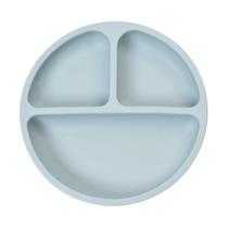 Prato Silicone Pietra Baby Com Ventosa 3 Divisórias Gruda Forte Alimentação Bebê Infantil Criança