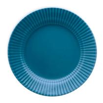 Prato Sobremesa 18cm Canelé Azul Porcelana 135901 - Biona