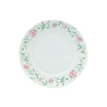 Prato Sobremesa 19 cm Porcelana Real by Schmidt - Dec. Tereza 2347