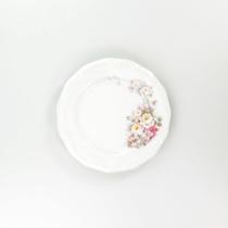 Prato Sobremesa 19 cm Porcelana Schmidt - Dec. Eterna