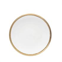 Prato Sobremesa 19cm Porcelana Fio de Ouro 6un Paddy Wolff Prato Sobremesa 19cm Porcelana Fio de Ouro 6un Paddy Wolff