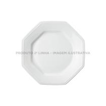 Prato Sobremesa 20 cm Porcelana Schmidt - Mod. Prisma 2 LINHA