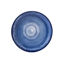 Prato Sobremesa 21cm Porcelana Schmidt - Dec. Esfera Azul 2413