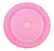 Prato Sobremesa Biodegradável 15cm Rosa Trik - 10 unid