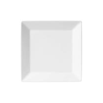 Prato sobremesa branco 20cm quadrado ref 160-0066