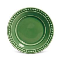 Prato Sobremesa Cerâmica Atenas Verde Sálvia 20,5cm - 1 Unid