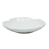 Prato Sobremesa Cerâmica Banana Leaf Branco 20x20x3 cm Lyor Prato Sobremesa Cerâmica Banana Leaf Branco 20x20x3 cm Lyor