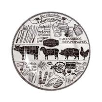 Prato Sobremesa Cerâmica Churrasqueiro Alleanza 20cm 2ªLinha Prato Sobremesa Cerâmica Churrasqueiro Alleanza 20cm 2ªLinha