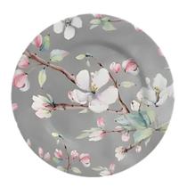 Prato Sobremesa Cerâmica Flores Sakura By Kika Sato Alleanza 20cm