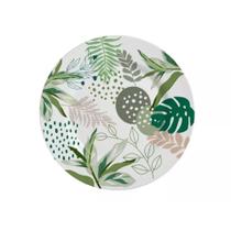 Prato Sobremesa Cerâmica Herbal Strip Plus Alleanza