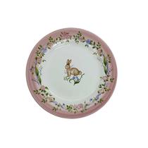 Prato Sobremesa Cerâmica Páscoa Jardim Florido Rosa 21cm Luiz Salvador Prato Sobremesa Cerâmica Páscoa Jardim Florido Rosa 21cm Luiz Salvador