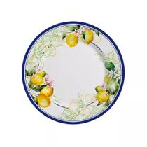 Prato Sobremesa Cerâmica Sorrento Limão Siciliano 20,5cm 1un