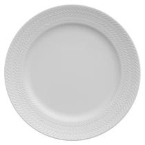 Prato Sobremesa Chevron Germer- Branco Prato Sobremesa Chevron Germer- Branco