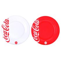 Prato Sobremesa Coca Cola Melamina 20cm 6un Hauskraft