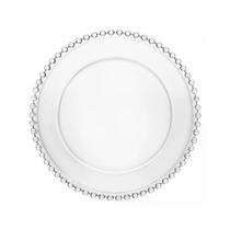 Prato sobremesa cristal pearl 20cm wolff