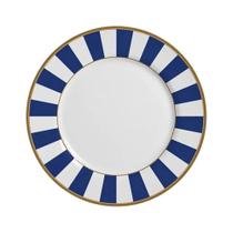 Prato Sobremesa De Cerâmica Stripe Azul Alleanza 20cm Prato Sobremesa De Cerâmica Stripe Azul Alleanza 20cm