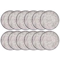 Prato Sobremesa de Porcelana Decorada Floralis 19cm 12un - Tramontina 96580/081