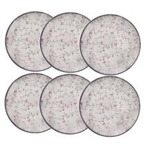 Prato Sobremesa de Porcelana Decorada Floralis 19cm 6un - Tramontina 96950/232