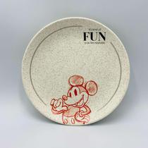 Prato Sobremesa em cerâmica com estampa da Mickey Fun 20cm