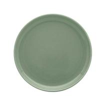 Prato Sobremesa em Cerâmica Flat Matcha Verde 20cm - Oxford