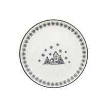 Prato Sobremesa Em Cerâmica Unni Vilarejo De Natal 20cm Oxford Prato Sobremesa Em Cerâmica Unni Vilarejo De Natal 20cm Oxford