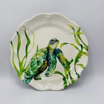 Prato Sobremesa em Melamina Desenho Tartaruga