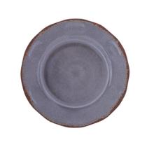 Prato Sobremesa em Melamina Modelo Turkuaz Cinza 21cm Não Quebra Dura Anos Mesa Casa Bolo/Pudim/Tortas