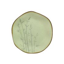 Prato Sobremesa Em Porcelana Ryo Bambu 21,5cm Oxford Prato Sobremesa Em Porcelana Ryo Bambu 21,5cm Oxford