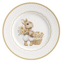 Prato Sobremesa Estampa Coelho Huppert Páscoa Prato Sobremesa Estampa Coelho Huppert Páscoa