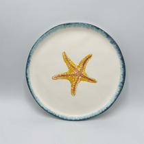 Prato Sobremesa Estrela Atlântica Scalla Cerâmica 21cm Prato Sobremesa Estrela Atlântica Scalla Cerâmica 21cm