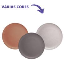 Prato Sobremesa Fibra Bambu Redondo Jogo 10pç Envio Rápido