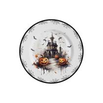 Prato Sobremesa Halloween Alleanza 6 Un. 21cm Premium