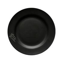 Prato Sobremesa Manhattan 19cm Porcelana Preto PCLN197PT - Hauskraft