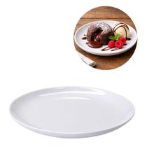 Prato Sobremesa Melamina 18cm Branco Restaurante Resistente Prato Sobremesa Melamina 18cm Branco Restaurante Resistente