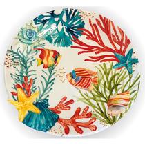 Prato Sobremesa Melamina Estrela do Mar Multi 50081 - EntreCasa