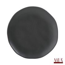 Prato Sobremesa orgânico Preto Matte 19,5cm Prato Sobremesa orgânico Preto Matte 19,5cm