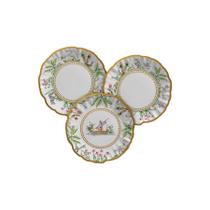 Prato Sobremesa Orient Bloom Conjunto com 3 unidades Maison Blanche Prato Sobremesa Orient Bloom Conjunto com 3 unidades Maison Blanche