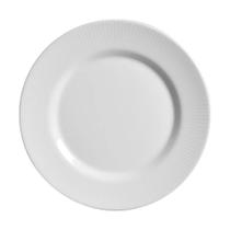 Prato Sobremesa Plissan Relevo Branco Cerâmica Alleanza 20cm Prato Sobremesa Plissan Relevo Branco Cerâmica Alleanza 20cm