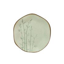 Prato Sobremesa Porcelana Ryo Oxford 21,5cm Ø Bambu