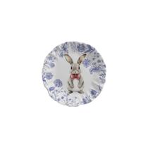 Prato Sobremesa Rabbits Flowers Blue - Maison Blanche Prato Sobremesa Rabbits Flowers Blue - Maison Blanche