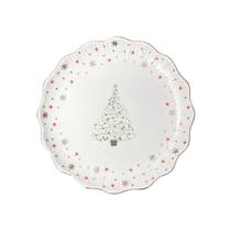 Prato sobremesa relevo celebrar fio de ouro luiz salvador