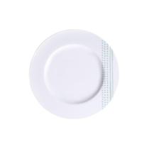 Prato Sobremesa Tramontina Monocroma em Porcelana Decorada Prato Sobremesa Tramontina Monocroma em Porcelana Decorada